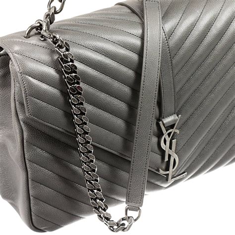 ysl college bag grey|ysl college bag vs loulou.